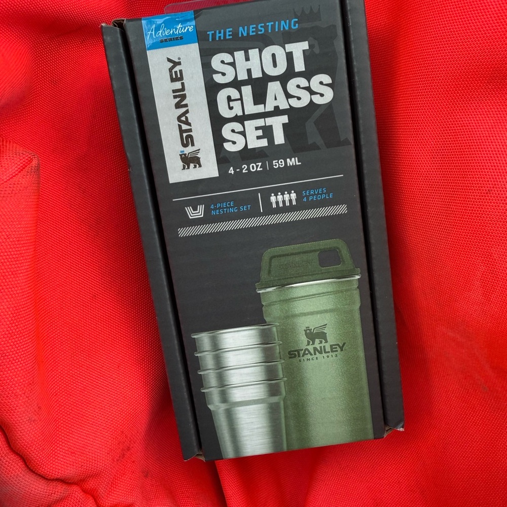 Stanley Adventure Shot Glass Set with Red Case